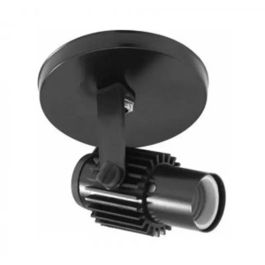SPOT ALETADO SIMPLES E27 PRETO