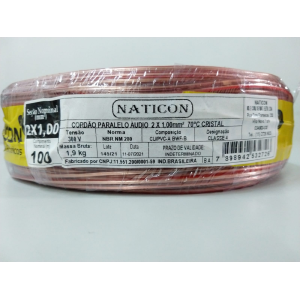 FIO PARA SOM 2 X 1,00MM NATICON