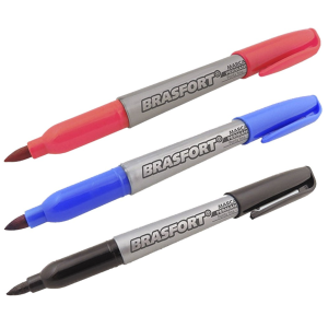 CANETA P/MARCACAO PERMANENTE AZUL CX 12