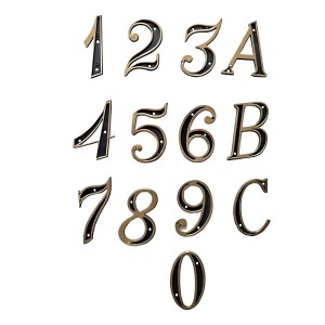 NUMERO RESIDENCIAL PVC 9